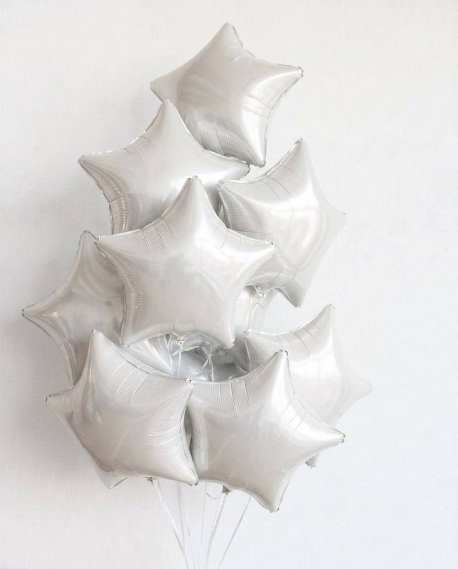 Фольгированные шары «Звезда белая»